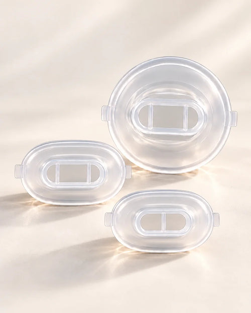 The three PLUNA tips on a cream surface